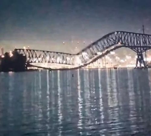 “Destruição aquática: ponte cede diante do impacto de navio nos Estados Unidos”
